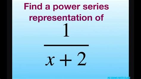 find a power series representation|find a power series representation calculator.